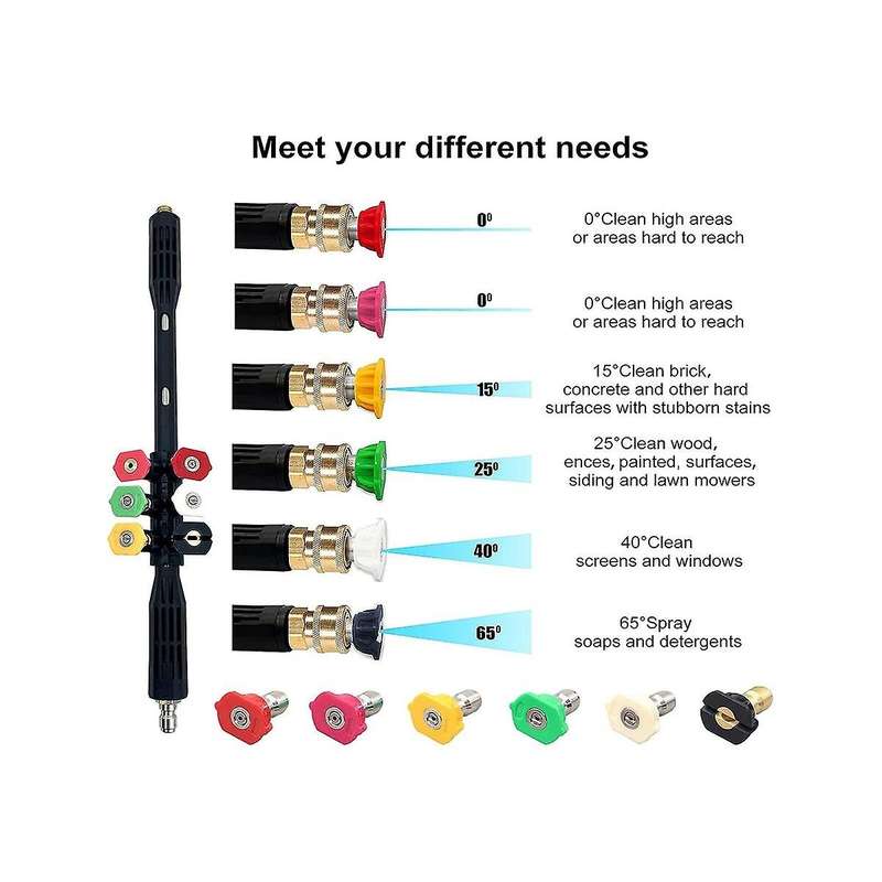 Pressure Washer Extension Wand, 1/4inch Gutter Cleaning Tools From The Ground, Power Washer Extensio