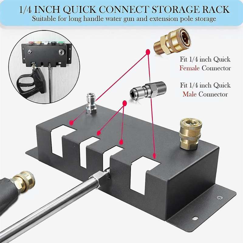 Pressure Washer Holder, Pressure Washer Accessories Storage for Foam , Pressure Washer Nozzle Tips a