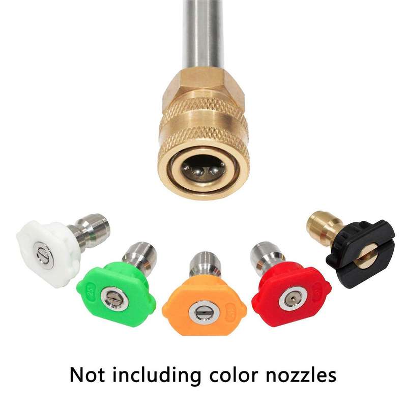 Pressure Washer Extension Rod 17-inch Stainless Steel 1/4 Inch Quick-connect Electric Washer Nozzle