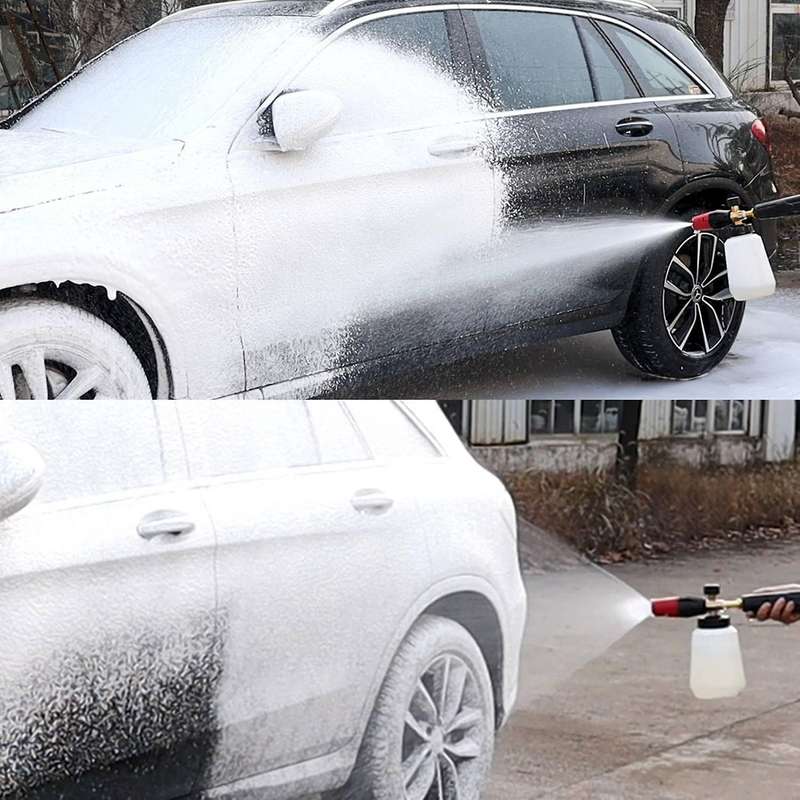 Pressure Washer Snow Foam Nozzle Adjustable Foam Cannon Generator Car Clean Soap Foam Wash for Inter