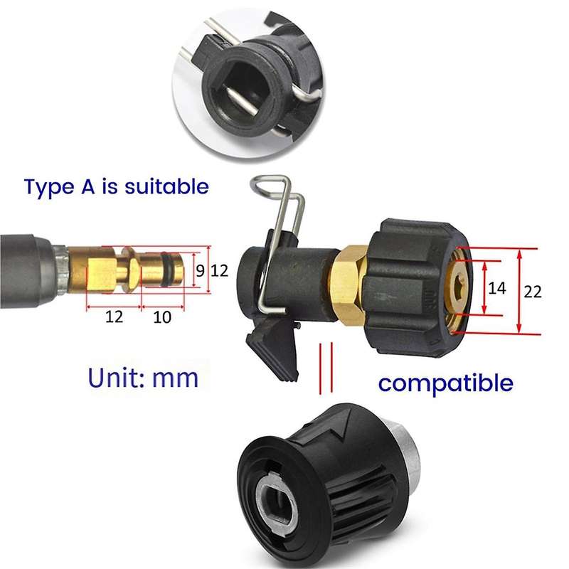 Pressure Washer Outlet Hose Connector Converter for K-Series K2-K7 High Pressure Washer Hose