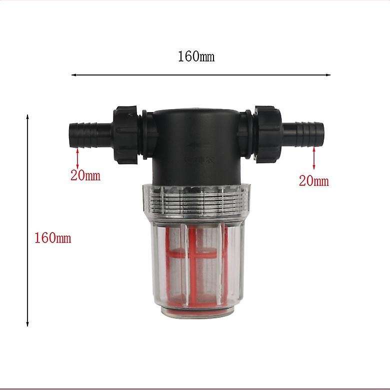 Pressure Washer Water Filter in Line 20mm Hose 100 Mesh Inlet Quick Connect Filter