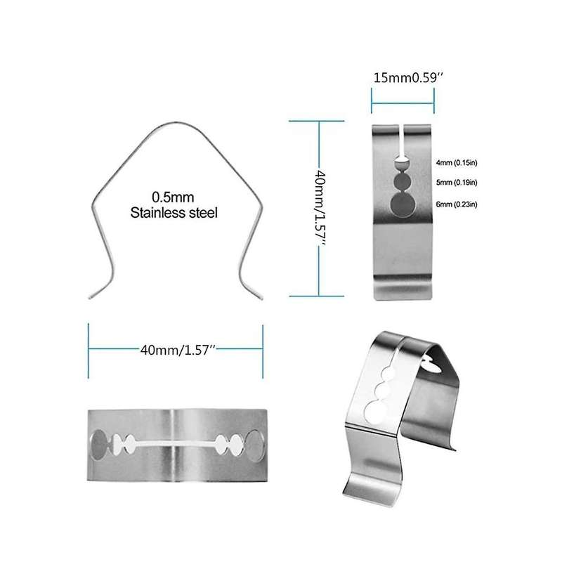 Probe Holder Clip Bbq Meat Probe Clips Three Hole Barbecue Probe Holder for Grill Ovens Ambient Tem