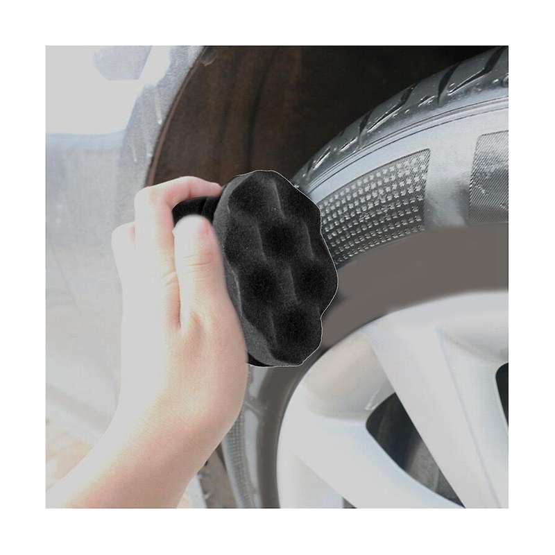 Pro Tire Hex Grip Applicator,tire Shine Car Detailing Foam Sponge Tool, for Trim Accessories, Wheel