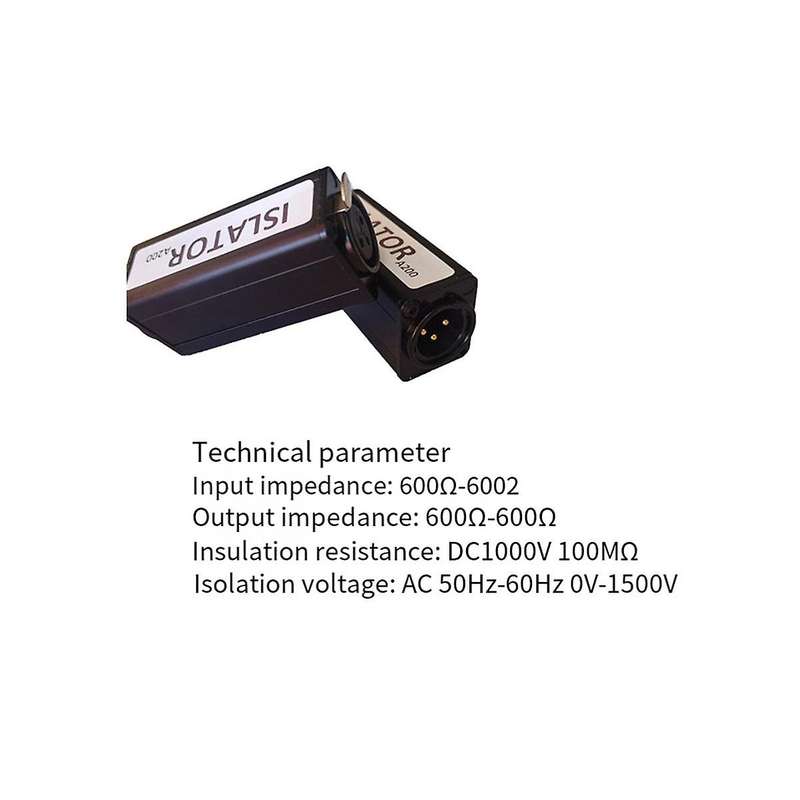Professional Mono Common Ground Audio Isolator Acoustic Noise Filtering to Eliminate Current Sound P