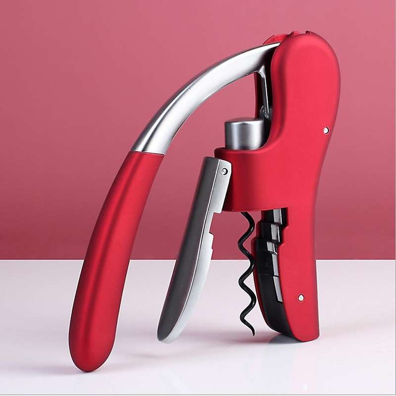 Professional Zinc Alloy Power Wine Opener Corkscrew Bonus Foil Cutter Premium Rabbit Lever Corkscrew