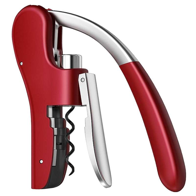 Professional Zinc Alloy Power Wine Opener Corkscrew Bonus Foil Cutter Premium Rabbit Lever Corkscrew