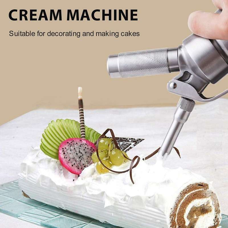 Professional Whipped Cream Dispenser Stainless Steel 500ML Capacity Canister Homemade Whipped Cream