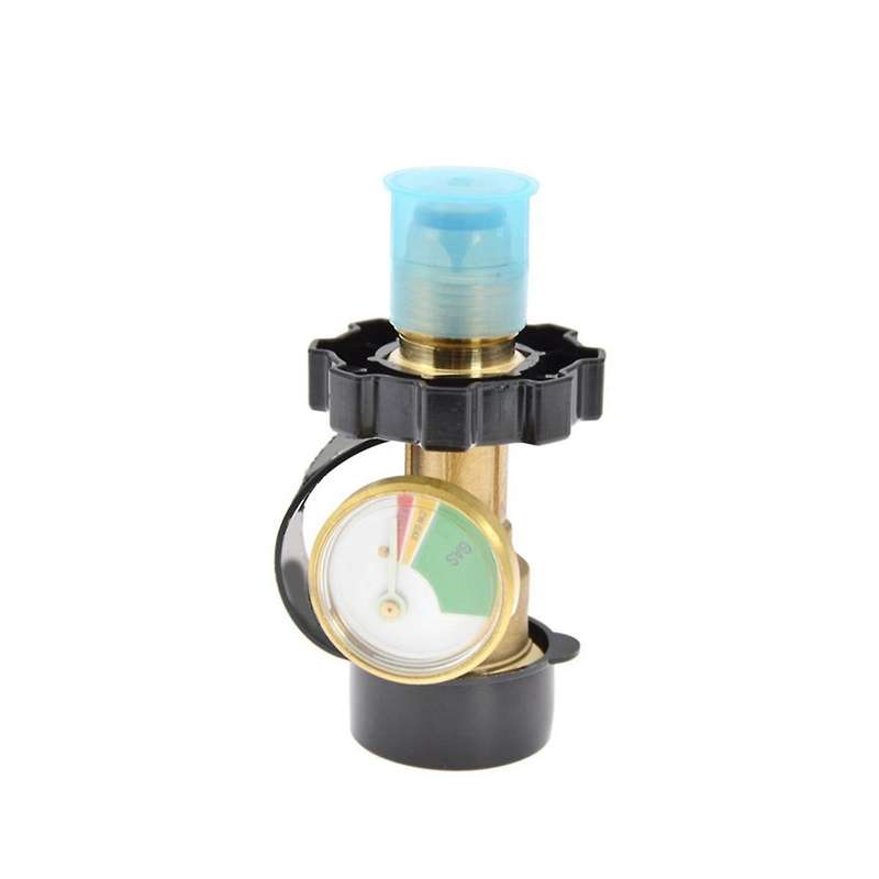 Propane Adapter Connector with Luminous Pressure Gauge Adapter Gas Tank Converter Sl-yk01-1