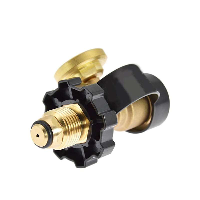 Propane Adapter Connector with Luminous Pressure Gauge Adapter Gas Tank Converter Sl-yk01-1