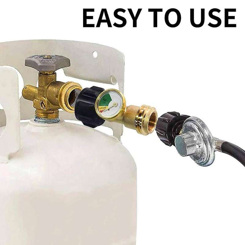 Propane Tank Gauge Level Indicator, Leak Detector, Pressure Meter for RV ,with Type 1 Connection