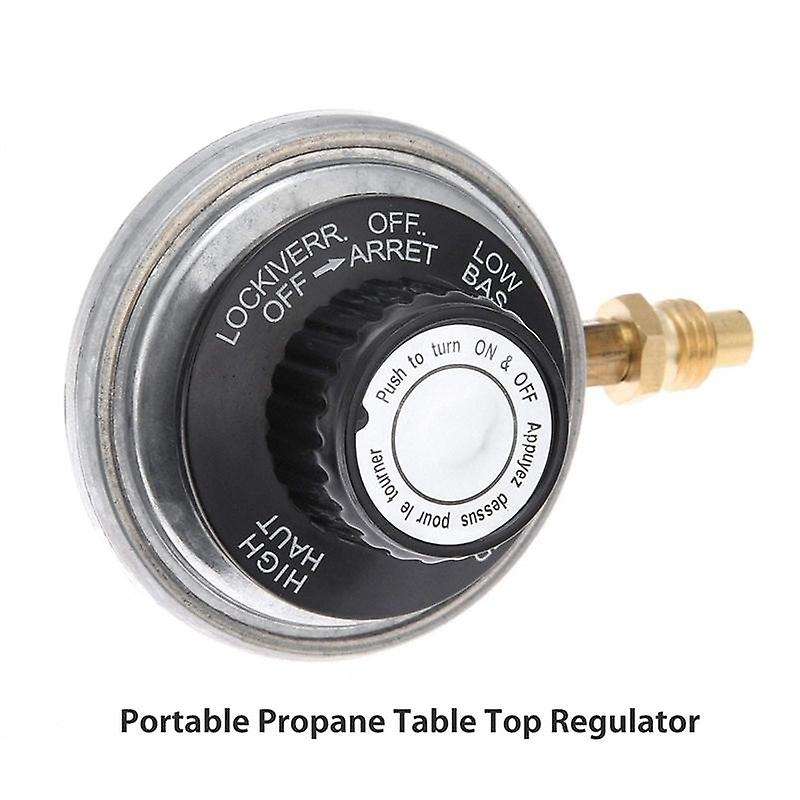 Propane Gas Grill Control Valve Table Top Regulator + M12 Nozzle Jet