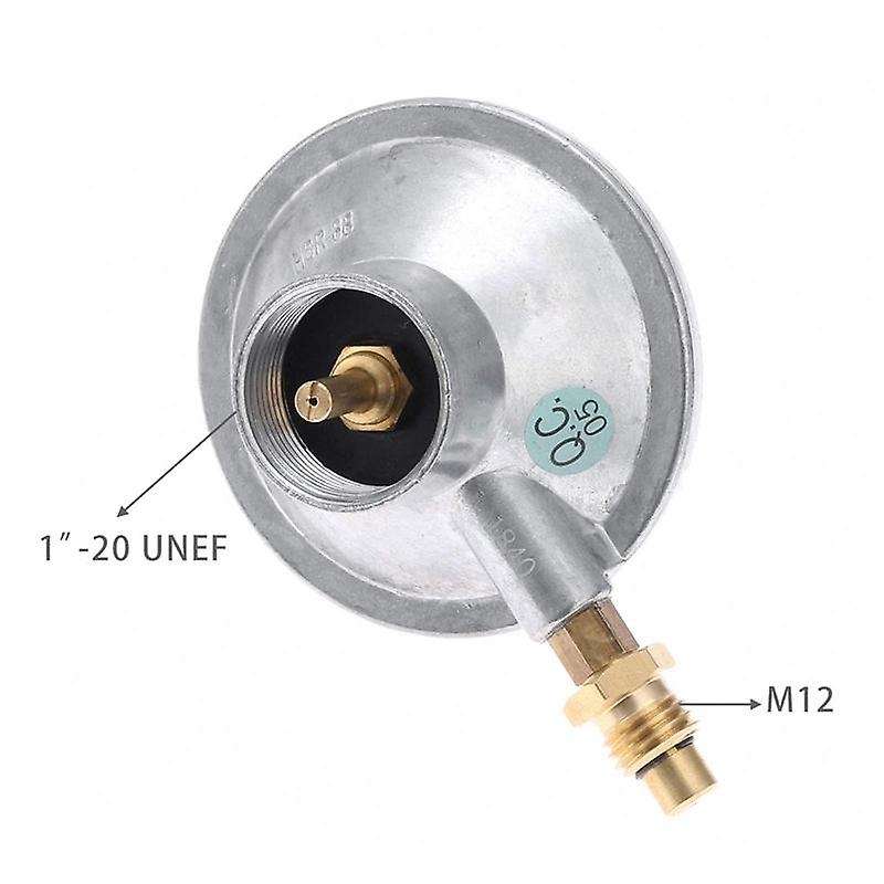 Propane Gas Grill Control Valve Table Top Regulator + M12 Nozzle Jet