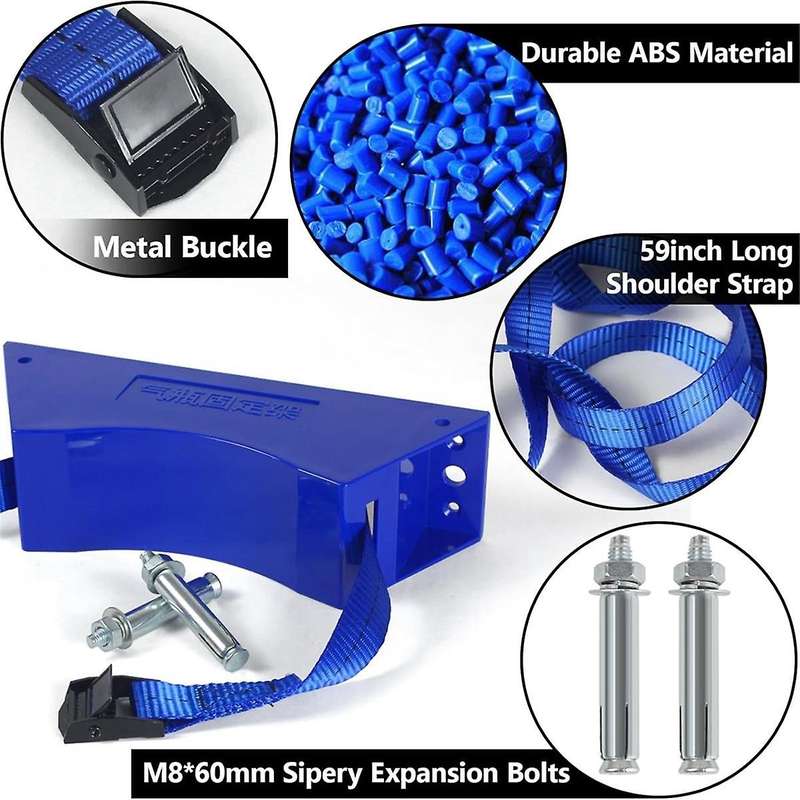 Propane Tank Rack Propane Tank Mount Cylinder Bracket ABS Cylinder with Screws and Safety Chain Sup