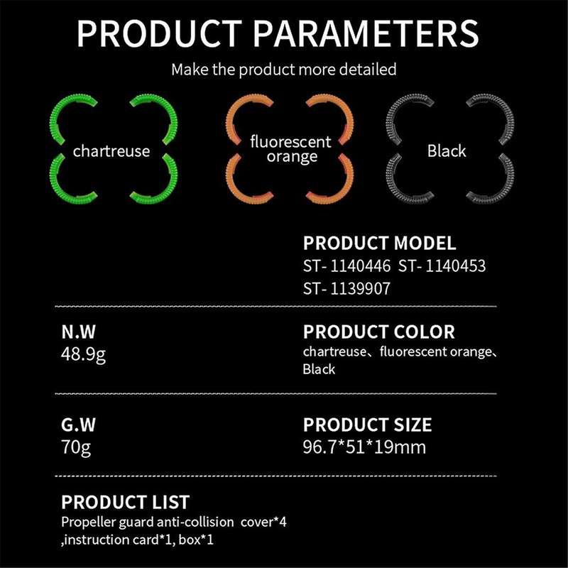 Propeller Guard Bumper for Avata 2 Impact Protectors Anti-Collision Bumpers Propeller Protection Gu