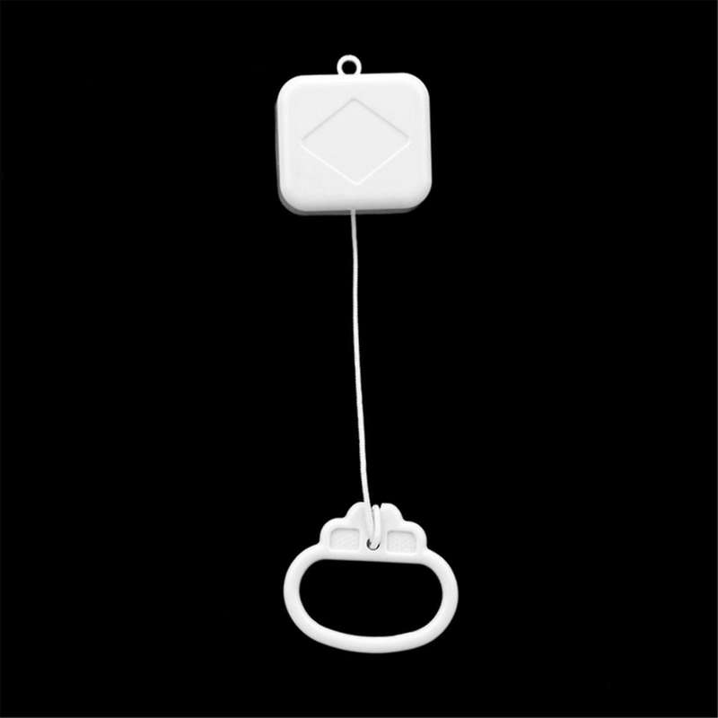 Pull String Cord Music Box White Kids Bed Bell Rattle Gifts Parts Accessories