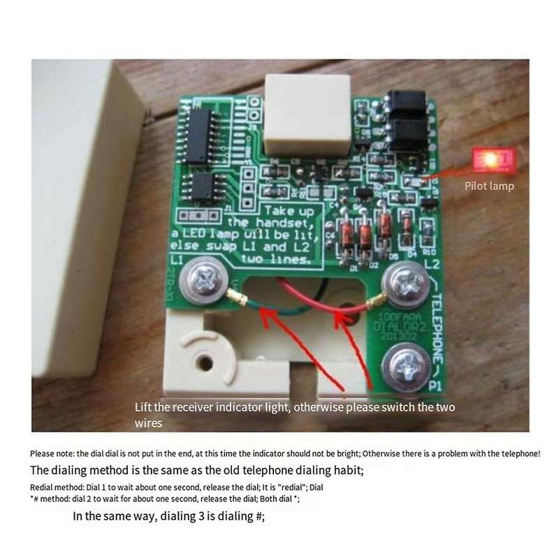 Pulse to Dual Tone Converter Dial Phone Multi-Frequency Sound DMF Converter Old Phone Pulse Signal