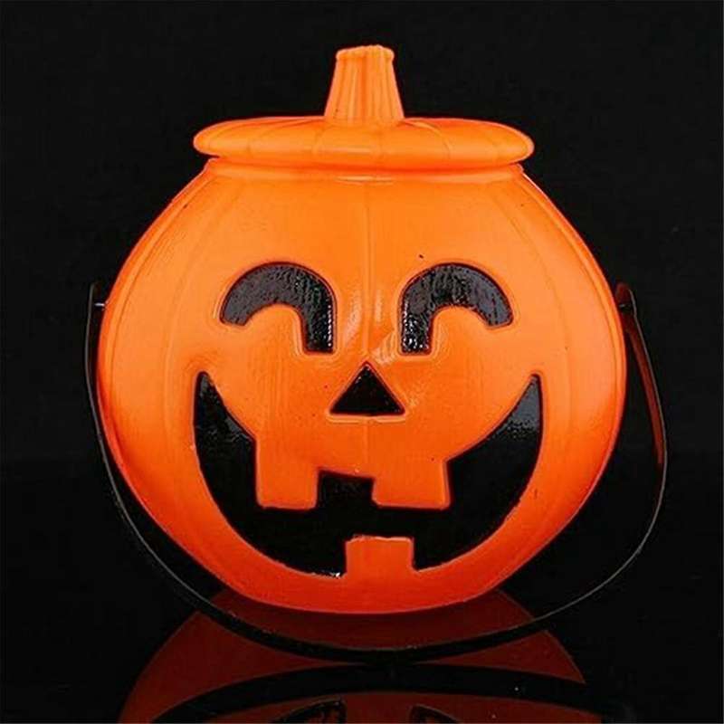 Pumpkin Candy Bucket,Halloween Pumpkin Bucket, Pumpkin Bucket Jack Lantern Candy Basket Halloween Pa