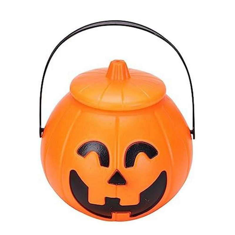 Pumpkin Candy Bucket,Halloween Pumpkin Bucket, Pumpkin Bucket Jack Lantern Candy Basket Halloween Pa