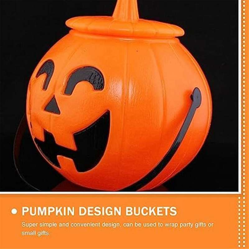 Pumpkin Candy Bucket,halloween Pumpkin Bucket, Pumpkin Bucket Jack Lantern Candy Basket Halloween P