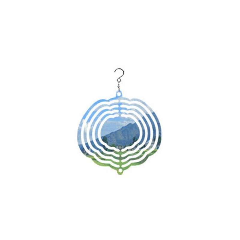 Pumpkin Shape Dimensional Rotating Wind Chime Garden Decoration Sublimation Blank Double-sided Diy