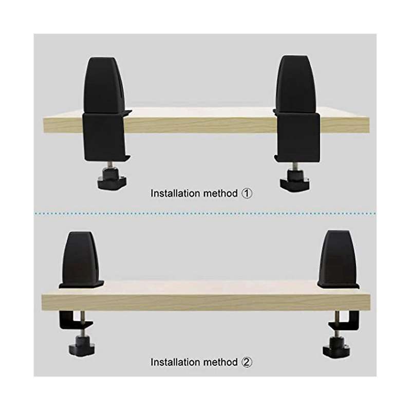 Punch-free Aluminum Alloy Screen Clip Desktop Glass Fixed Clip Wooden Board Clip Desk Partition Cli