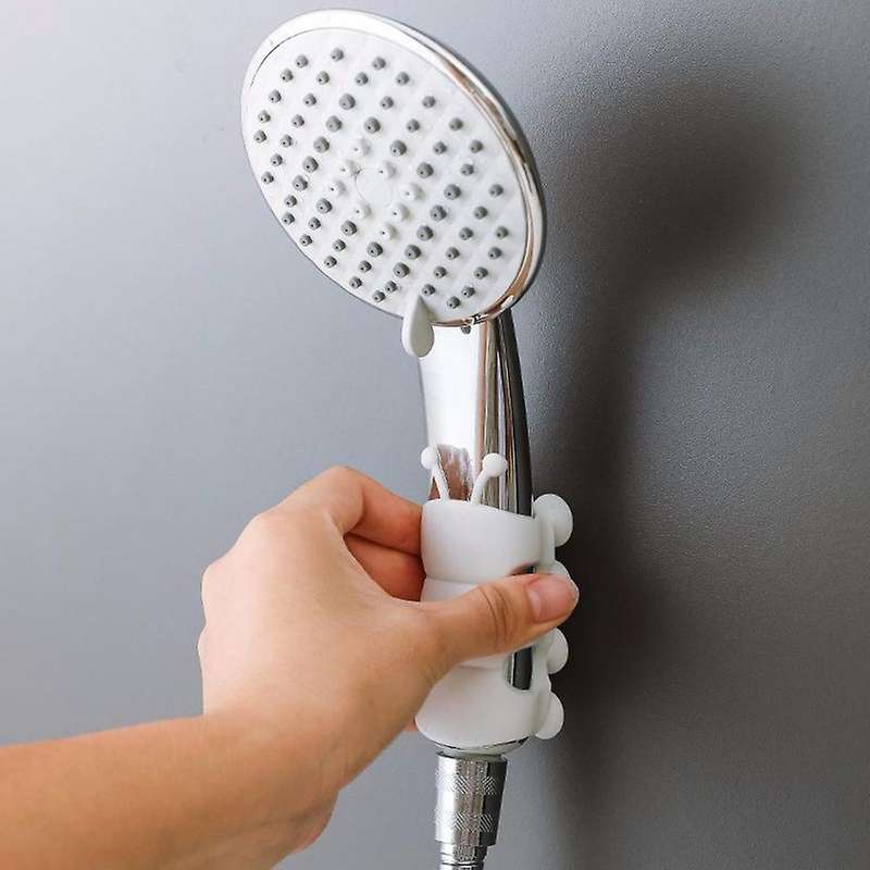 Punch-Free Shower Bracket Shower Nozzle Suction Head Bathroom Shower Rack