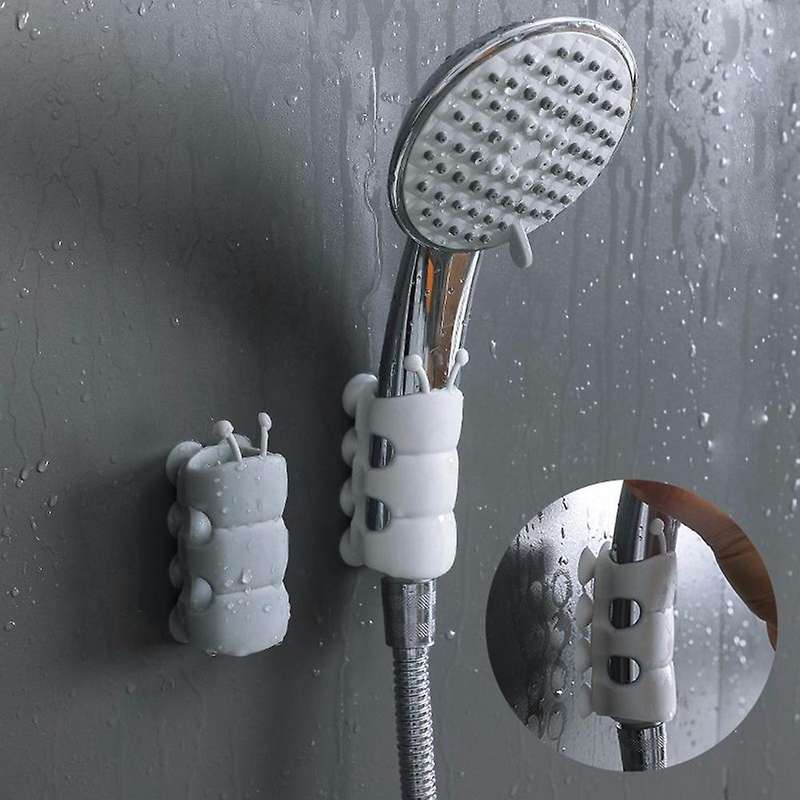 Punch-Free Shower Bracket Shower Nozzle Suction Head Bathroom Shower Rack