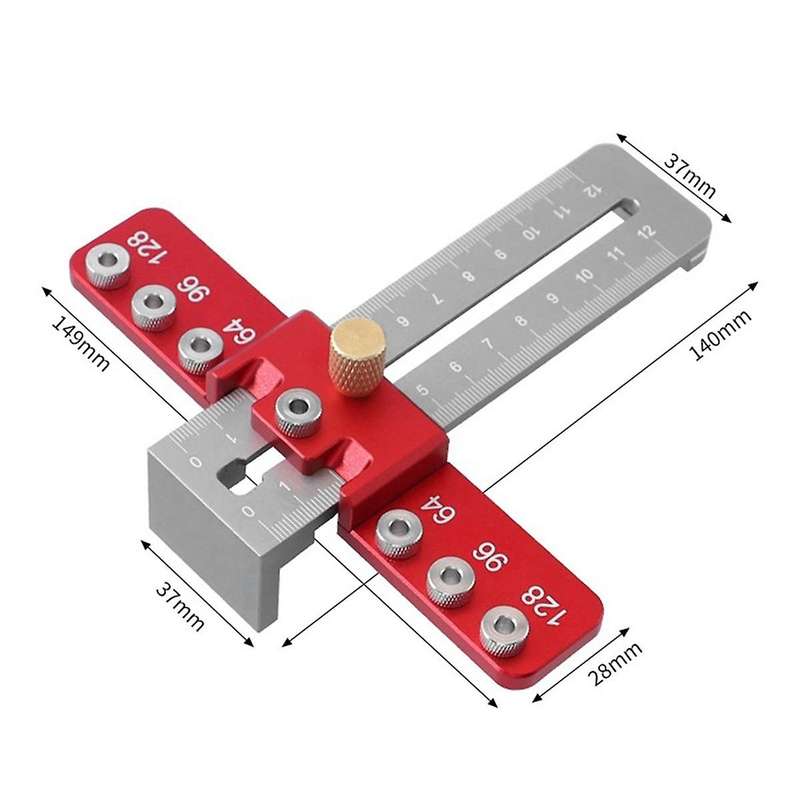 Punching Locator Set Aluminum Alloy Chest Of Drawers Door Handle Installation Auxiliary Tool Woodwor