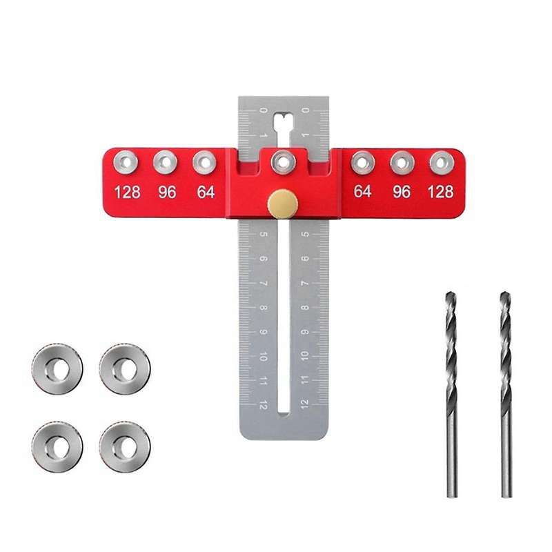 Punching Locator Set Aluminum Alloy Chest Of Drawers Door Handle Installation Auxiliary Tool Woodwor
