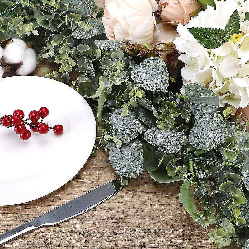 2 Pack 5.5ft Artificial Eucalyptus Garland Spring Garland