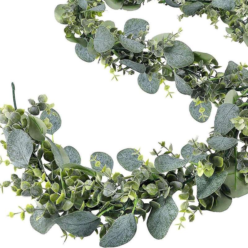 2 Pack 5.5ft Artificial Eucalyptus Garland Spring Garland