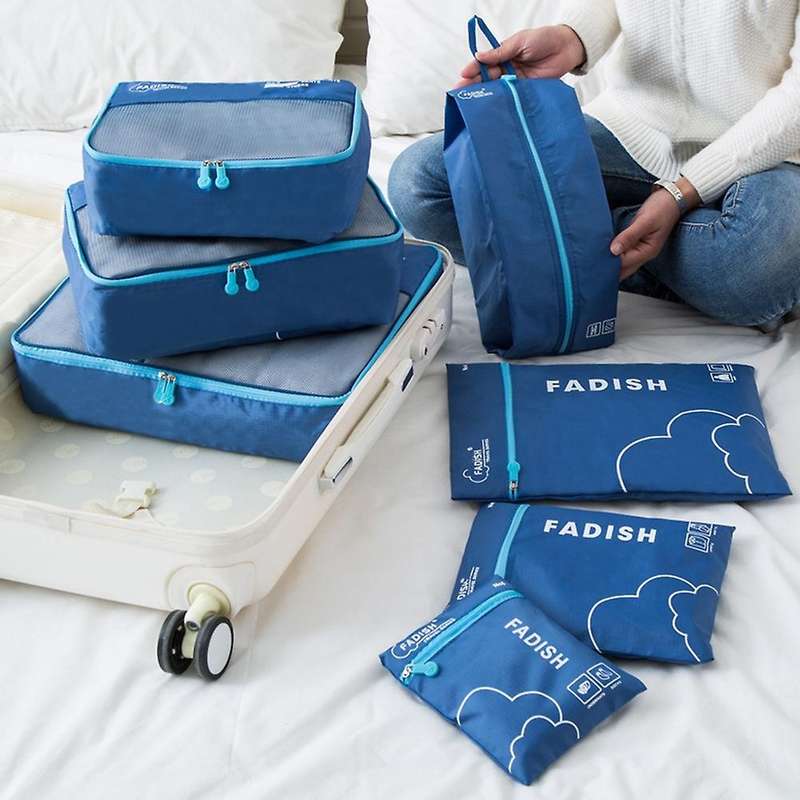 7 Pcs Travel Organizer Storage Bags Suitcase Portable Packing Set , 4