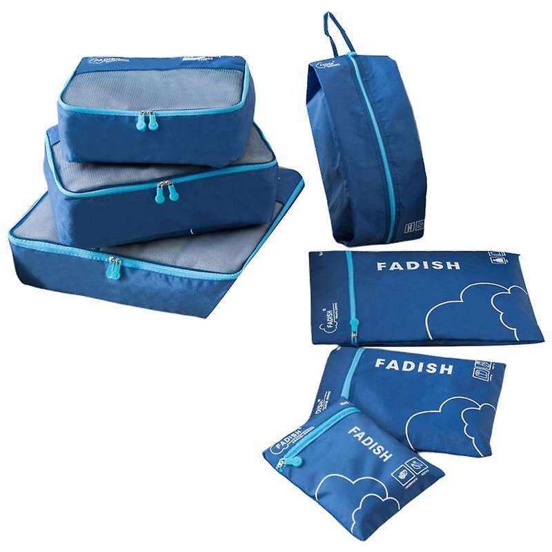 7 Pcs Travel Organizer Storage Bags Suitcase Portable Packing Set , 4