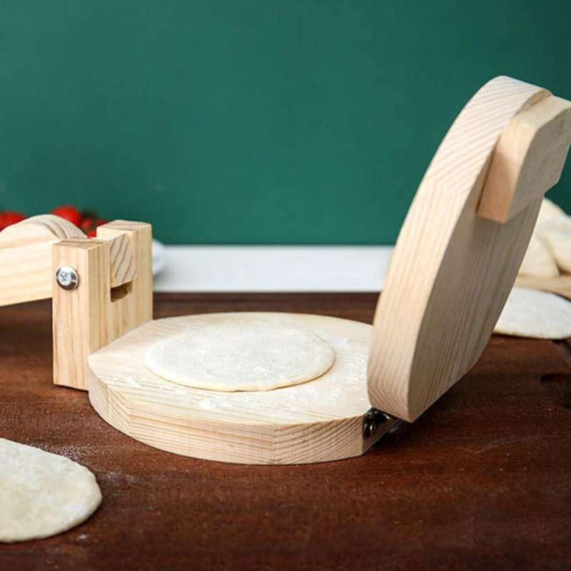 Wood Tortilla Press Dumpling Skin Maker Presser Kitchen Accessories