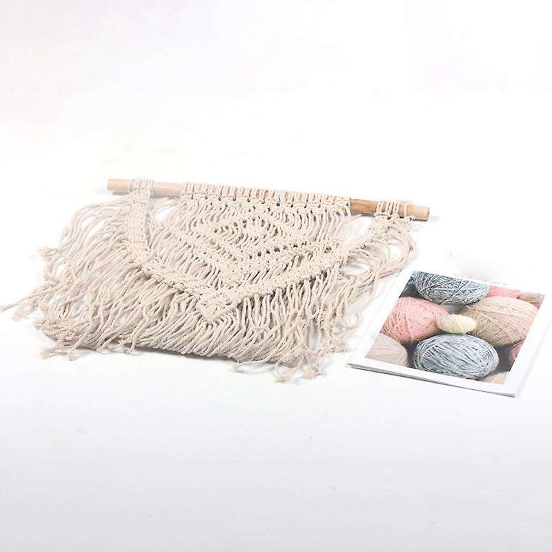 Macrame Wall Hanging Hand Woven Tapestry - Boho Backdrop Decoration