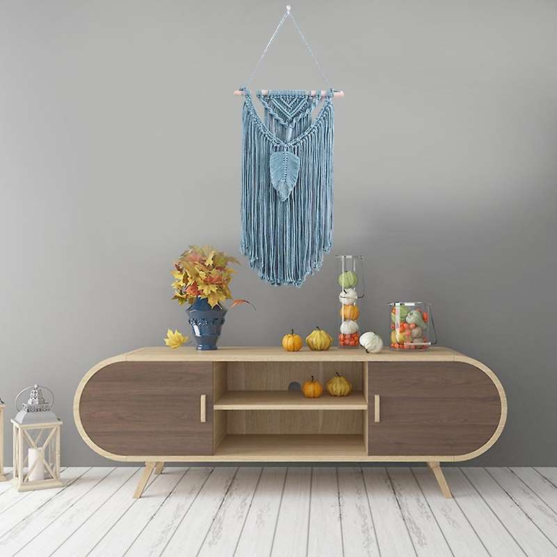 Tapestry Wall Background Living Room Decoration Hand-woven (yellow)