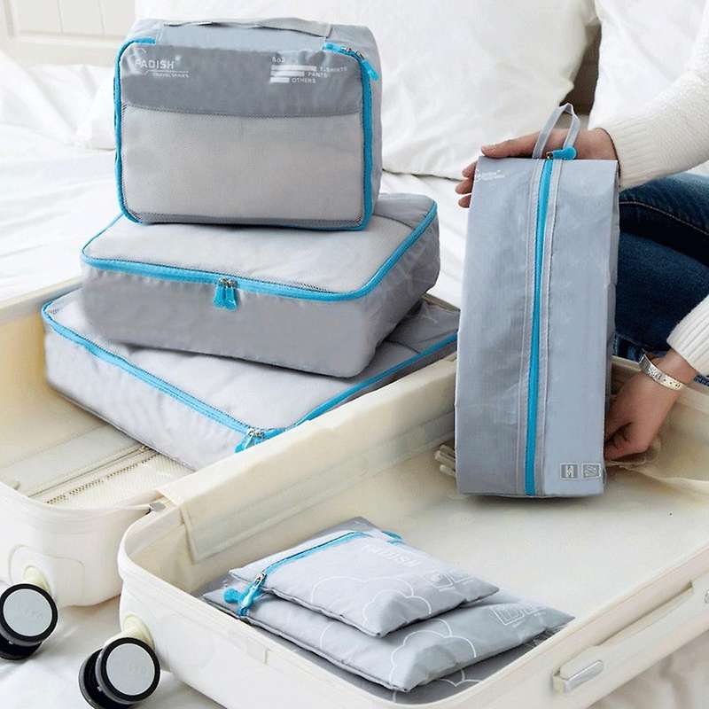 7 Pcs Travel Organizer Storage Bags Suitcase Portable Packing Set , 3