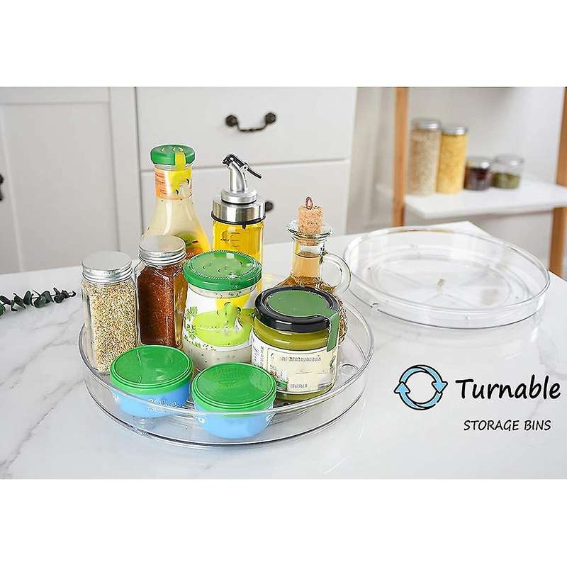 Lazy Cabinet Organizer Turntable Kitchen Organizer for Cabinet L