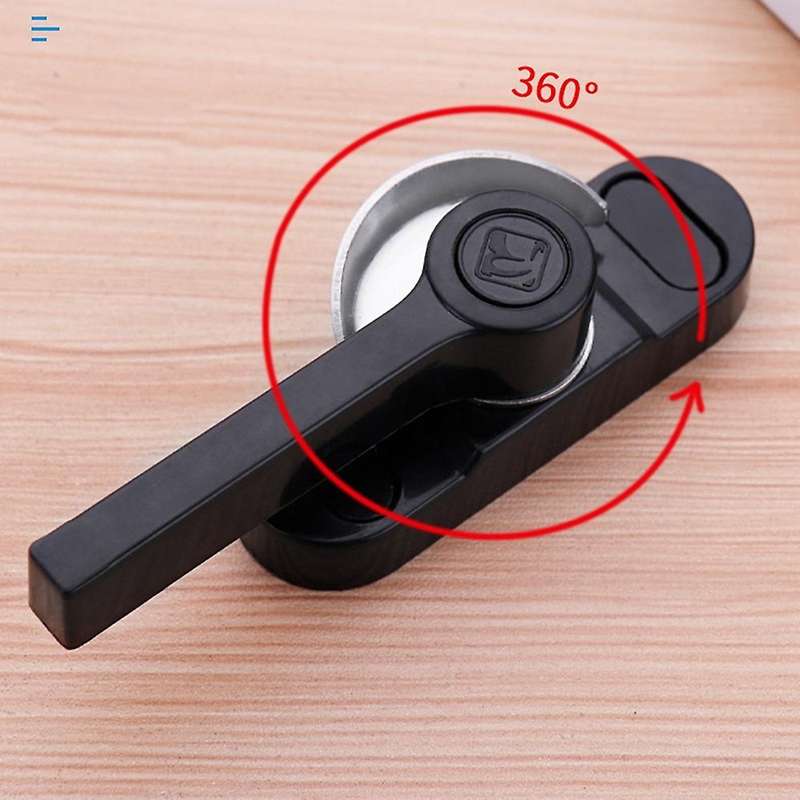 Sliding Door and Window Sash Safety Lock Type Two-way Lock, (black)