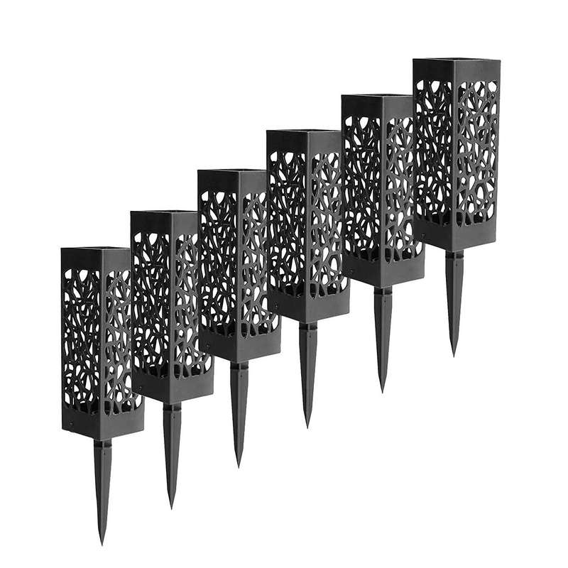 6 Pack Headstone Vase Memorial Tombstone with Stakes Drainage Hole