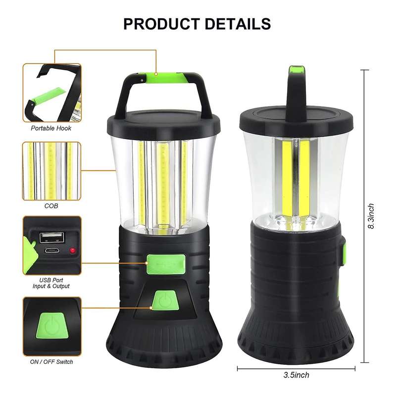 Rechargeable Camping Lights for Power Outages Emergency Hiking