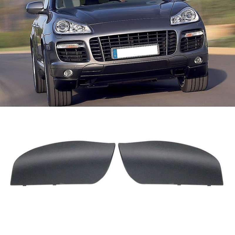 1 Pair Car Front Bumper Tow Hook Cover Cap For-porsche Cayenne 07-10