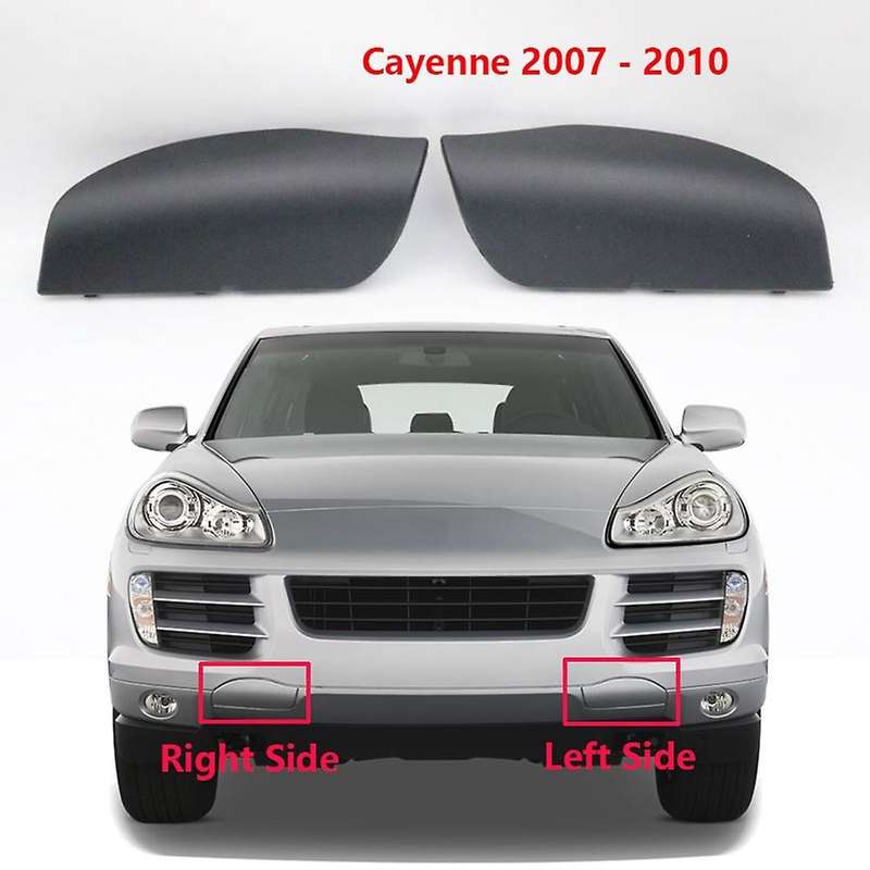 1 Pair Car Front Bumper Tow Hook Cover Cap For-porsche Cayenne 07-10
