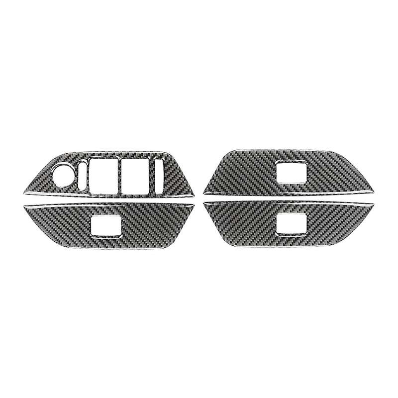 Window Lift Switch Button Trim Cover Carbon Fiber for Bmw- X1 E84