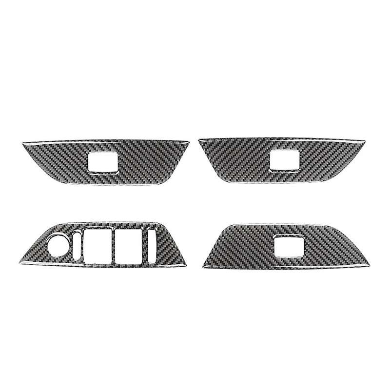 Window Lift Switch Button Trim Cover Carbon Fiber for Bmw- X1 E84