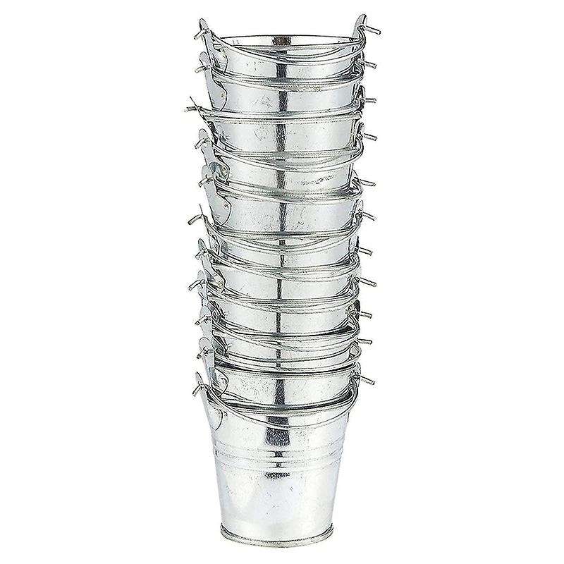 20pcs Mini Metal Bucket Portable Flower Pot Vases Planters Lovely
