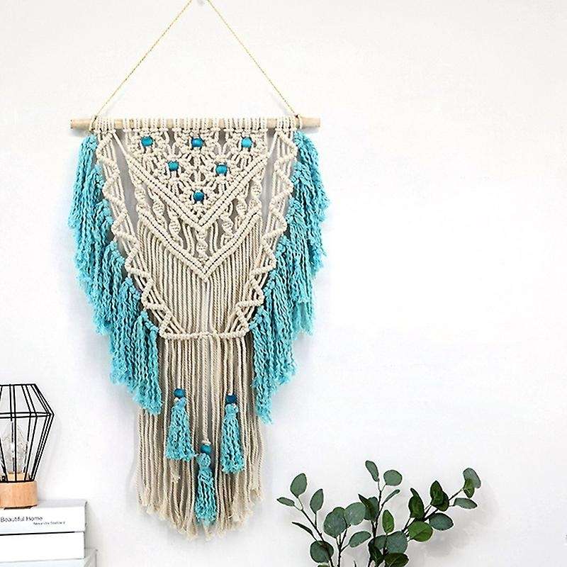 Wall Hanging Curtain Hand Woven Tapestry for Bedroom 45 X 75cm