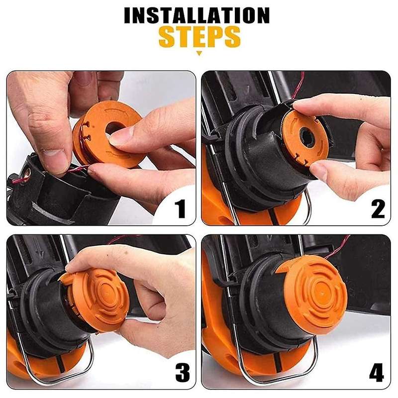 16 Pack Trimmer Line for Worx Wa0010 Wg175 Spools,10ft Refills Parts