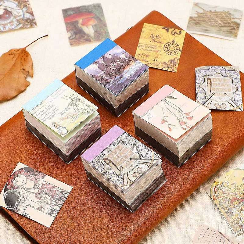 1600 Sheets Mini Vintage Scrapbook Paper,mucha Style,for Junk Journal